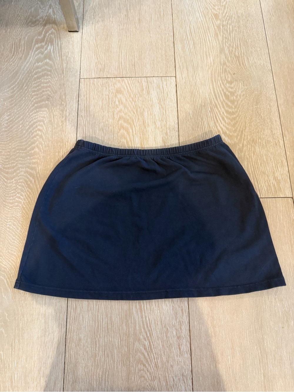 Brandy Melville Navy High-Waisted Cotton Mini Skirt